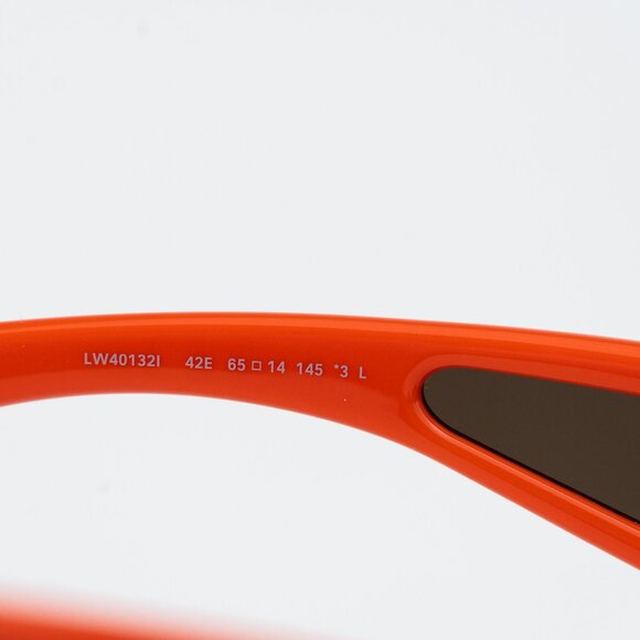 Loewe X PAULA'S IBIZA Men Sunglasses Orange Pilot LW40132I 42E NEW AUTHENTIC - Picture 7 of 10